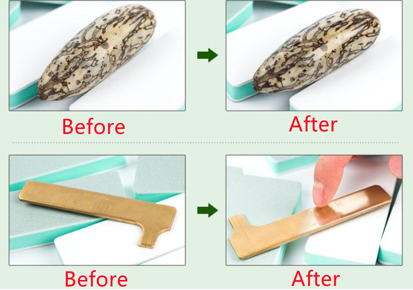 10pcs 9x2x0.8cm Silver Polishing Stick Wipe Bar Buffing Pad Jewelry Tools Grinding Sand Surface Tarnish Remover Silverware