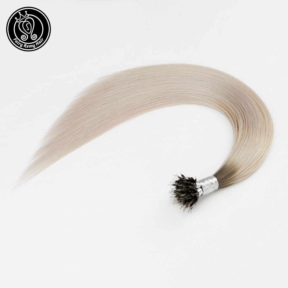 Fairy Remy Hair Pre Bonded Micro Link Human Hair Extensions Ice Blonde Color 16-24 Inch 0.8g/s Micro Beads Real Remy Human Hair
