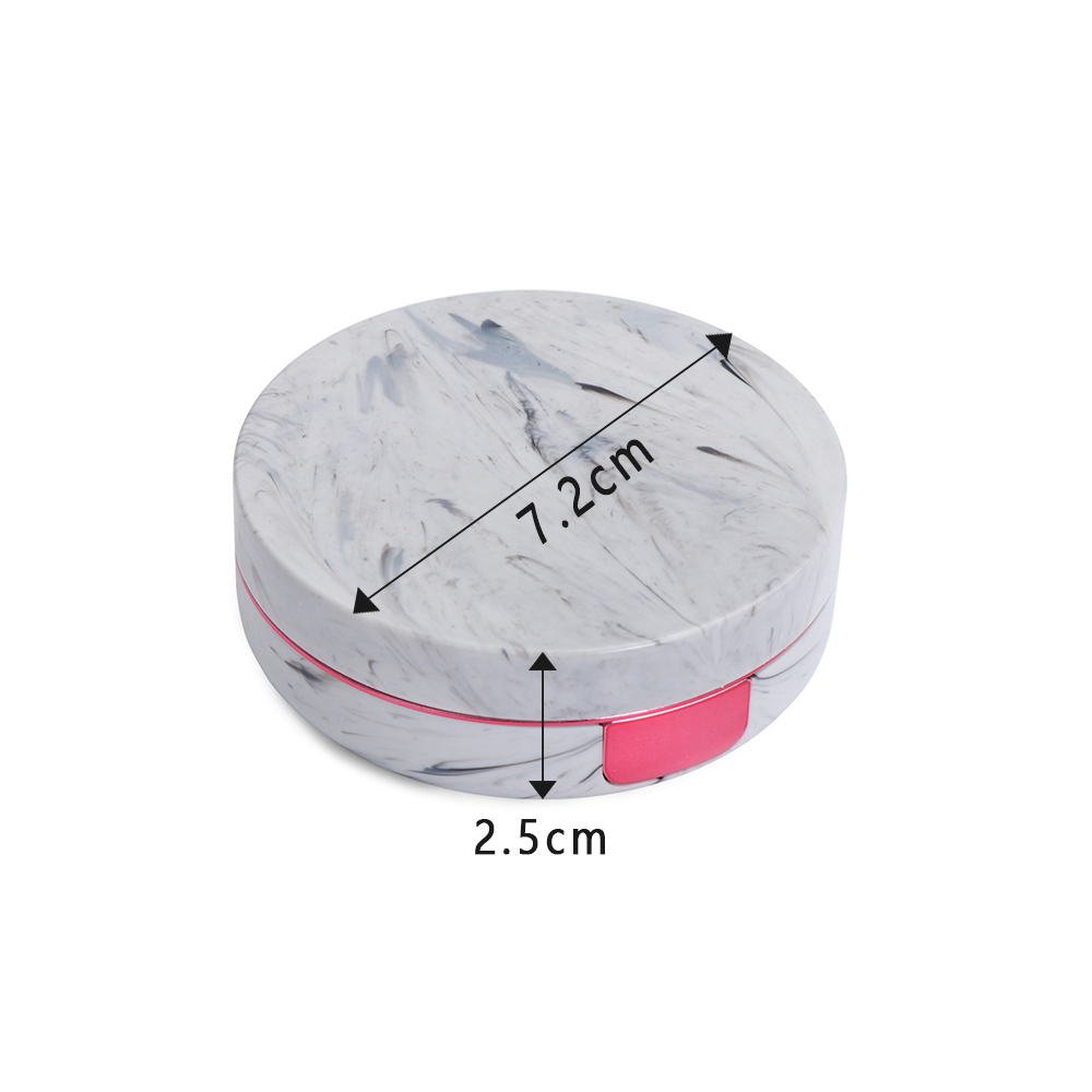 1Pc Hot Cute Marble Stripe Contact Lens Case Travel Glasses Lenses Box For Unisex Eyes Care Kit Holder Container Support Gift