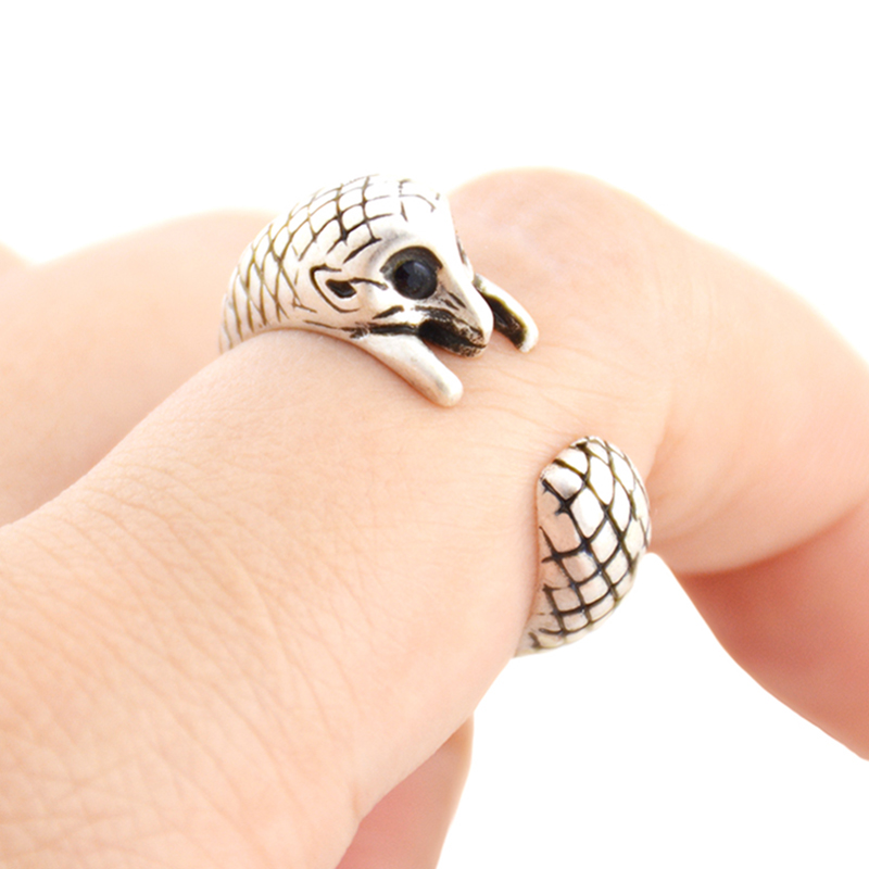 Retro Hippie Spiny Rat Rings For Women Boho Brass Knuckle Anel Masculino Hedgehog Anillos Animal Ring Men Jewelry Gift For Lover