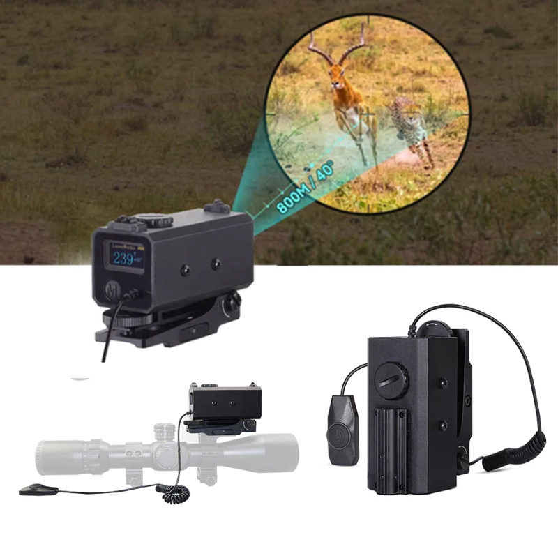 LE-032 Real-time Mini Laser Rangefinder 1200yard 1200m Distance Tactical Outdoor Hunting Scope Bow Mountable For Aim Sight