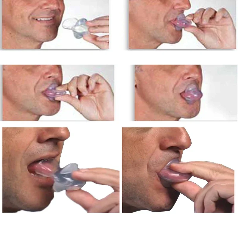 Tongue Anti Snoring Device Medical Silicone Anti Snore Device Apnea Aid Tongue Retainer Anti Snoring Mouthpiece