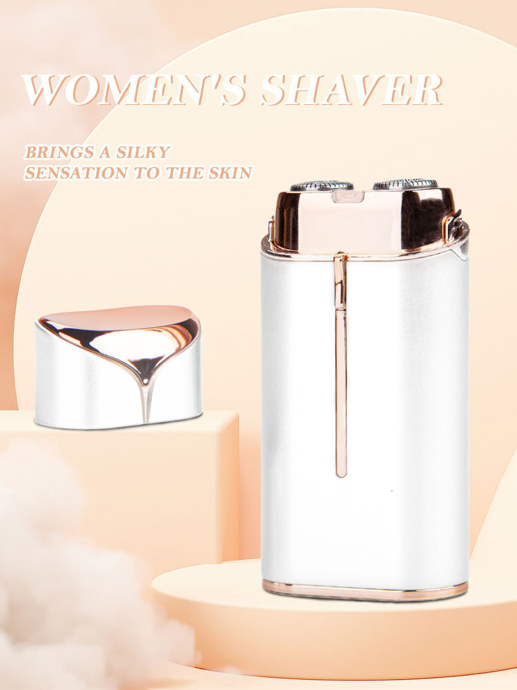 Women's Floating Double Blade Hair Remover Sensitive Areas Electric Shaver Epilator Tool New in Care F624-36