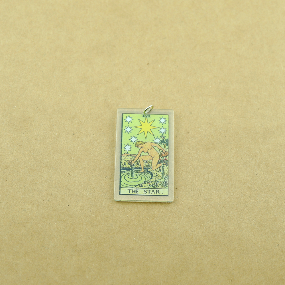 Tarot Resin Earring Charms for Earring Bracelet Pendant Jewelry Findings Phone Making DIY