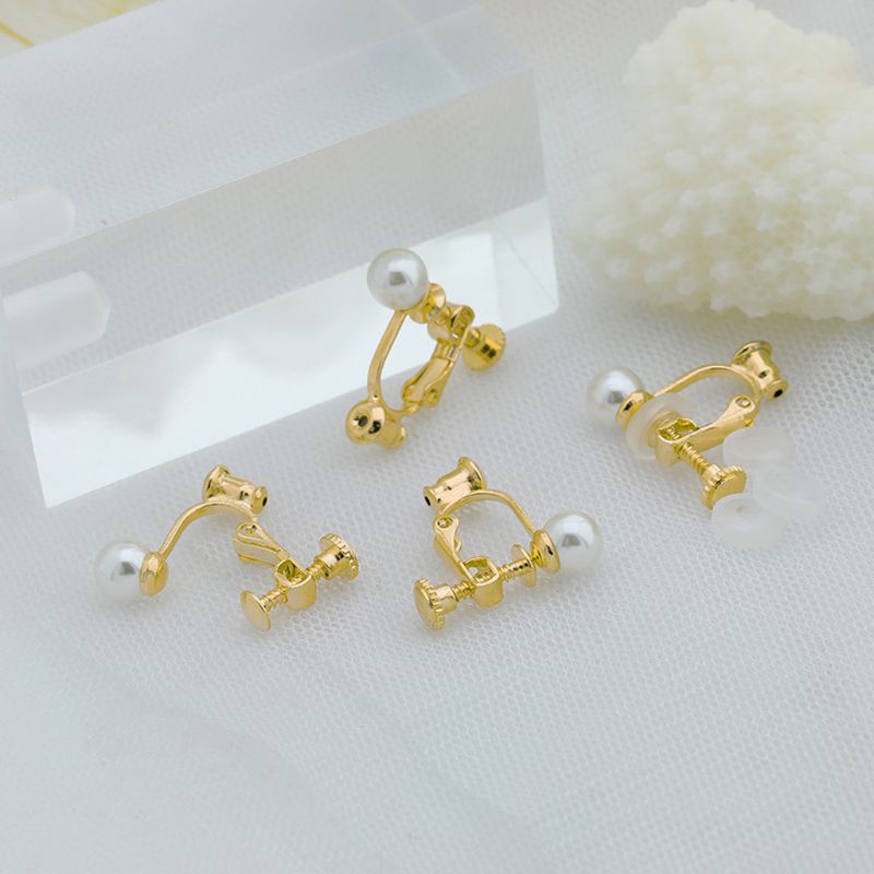 1 Pair Earrings Converters No-pierced Ears Turn Any Stud Into A Clip-On Jewelry