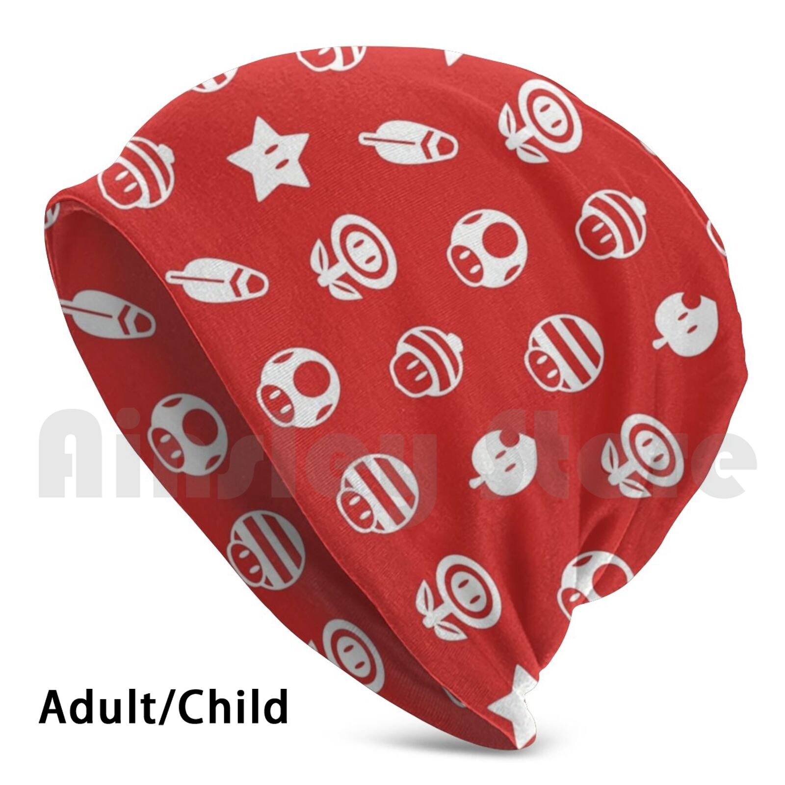 Powerups Beanies Pullover Cap Comfortable Super Powerup Power Up Item Nintendo Video Game