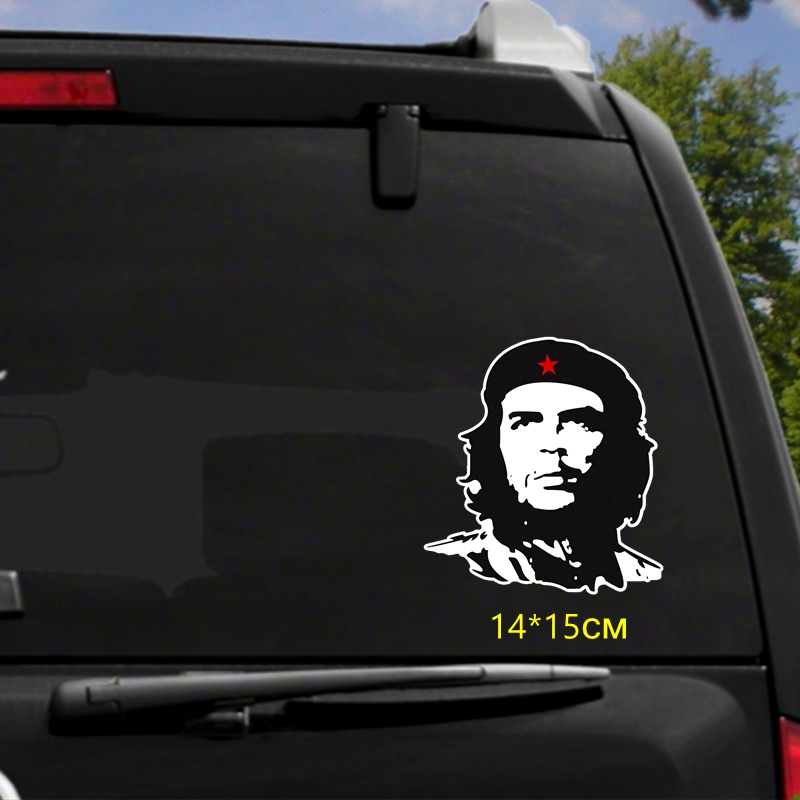 Tri Mishki Hzx844# 20*13cm Che Guevara Car Sticker Vinyl Decals Motorcycle Accessories Stickers Waterproof Reflective Sticker