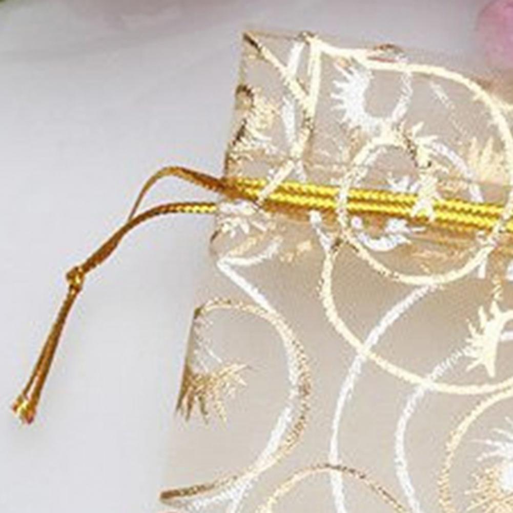 Hot Sales!! 25 Pcs Drawstring Gifts Pouch Mini Exquisite Figure Organza Jewelry Gift Storage Pouch for Wedding