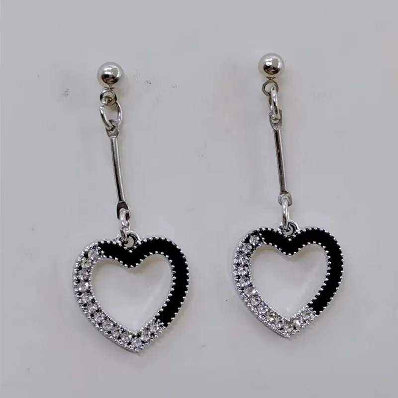 Love Earrings, Clover Alloy Pendant Earrings, Valentine's Day Love Number Lifetime, I Love You DIY Handmade Earring Gift