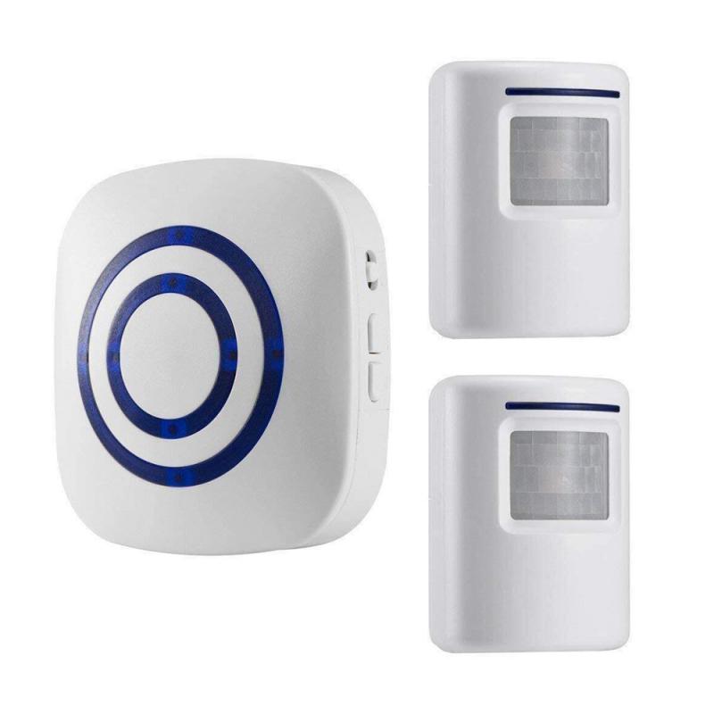 None 110V-240V Wireless Doorbell PIR Infrared Sensor Motion Detector Entry Door Bell Alarm W/ Receiver & Transmitter EU/US Plug