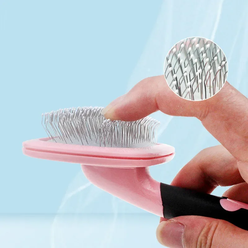 Pet Needle Combs Rotatable Slicker Brush Small Medium Dogs Hair Brushes Hair Removal Knotting Comb Grooming Supplies For Dog Cat