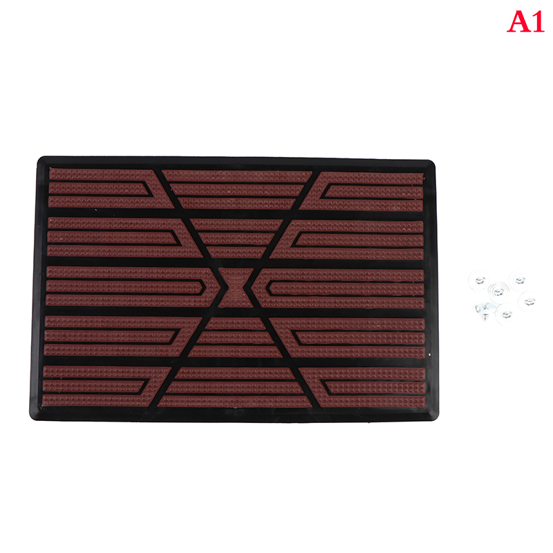 Universal Car Floor Pad PVC Pedal Plate Anti-skid Foot Heel Scuff Plate Car Floor Mat Non-slip Carpet Patch 23x15cm Car Mat