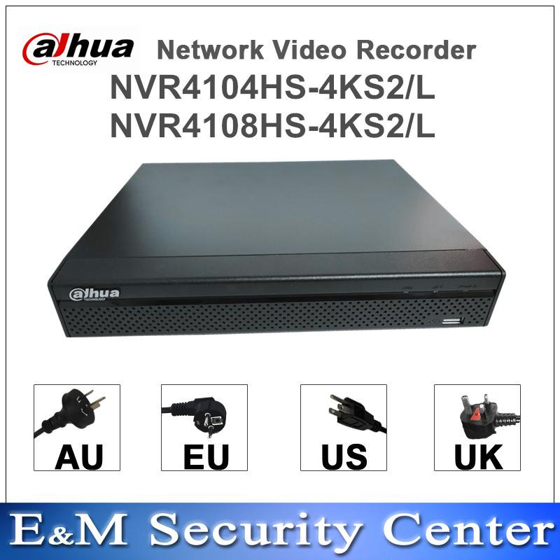 Original Dahua Compact NVR 4/8/16CH 1U Lite Network Video Recorder NVR4104HS-4KS2/L NVR4108HS-4KS2/L NVR4116HS-4KS2/L Mini NVR