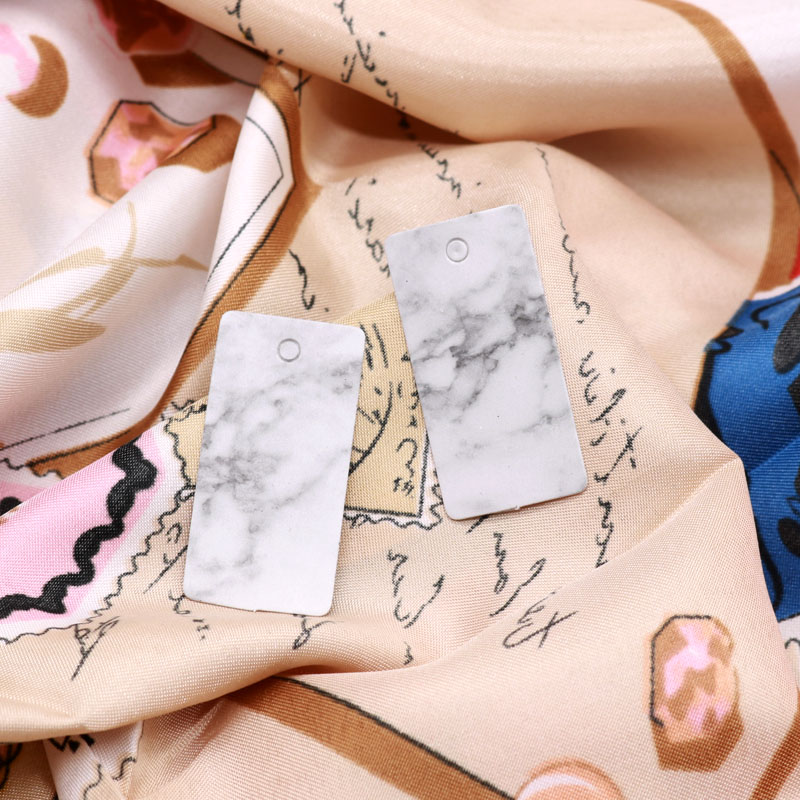 Hot Sale 100pcs/lot 2x4cm Paper Clothing Price Tags Jewelry Box Bottle Gifts Hang Tags Marbling Design Label Jewelry Cards