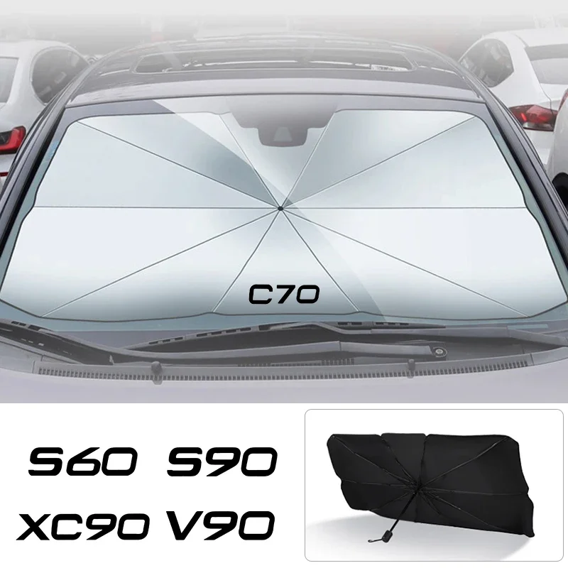 Car Sunshade Front Windshield Foldable Car Sunshade for XC90 XC60 C30 T6 S60 C70 XC40 V40 XC70 V60V50 S80 S40 AWD V90 S90