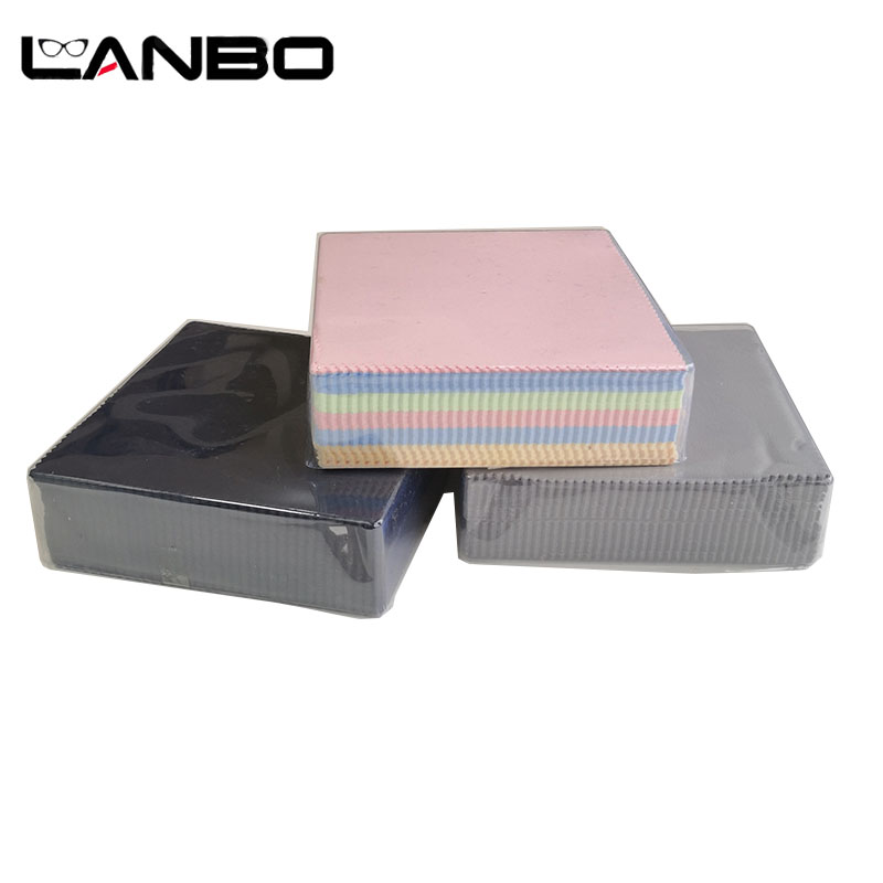 LANBO Individually Packaged 15x15CM Lens Clothes Clean Cloth Microfiber Sunglasses Eyeglasses Camera Glasses Duster Wipes
