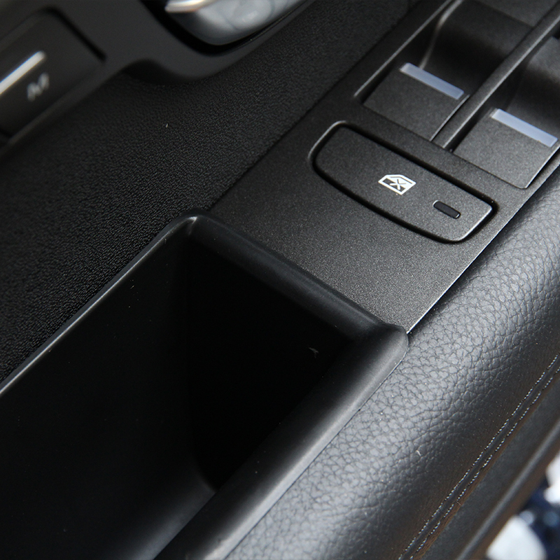 For Land Rover Range Rover Evoque 2012-2018 Car Front/Rear Door Storage Box Armrest Handle Container ABS Black Accessories