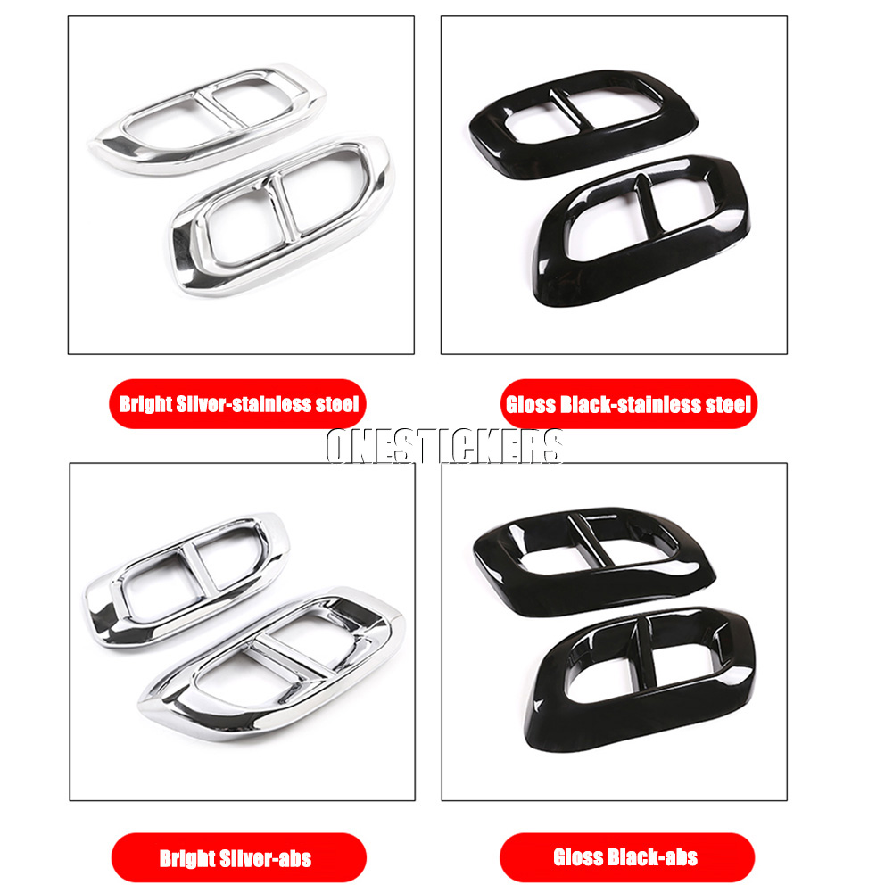 For Mercedes Benz GLC GLE GLS Class X253 W167 V167 X167 GLE350 GLE450 2020+ Car Accessories Muffler Exhaust Pipe Tail Cover Trim