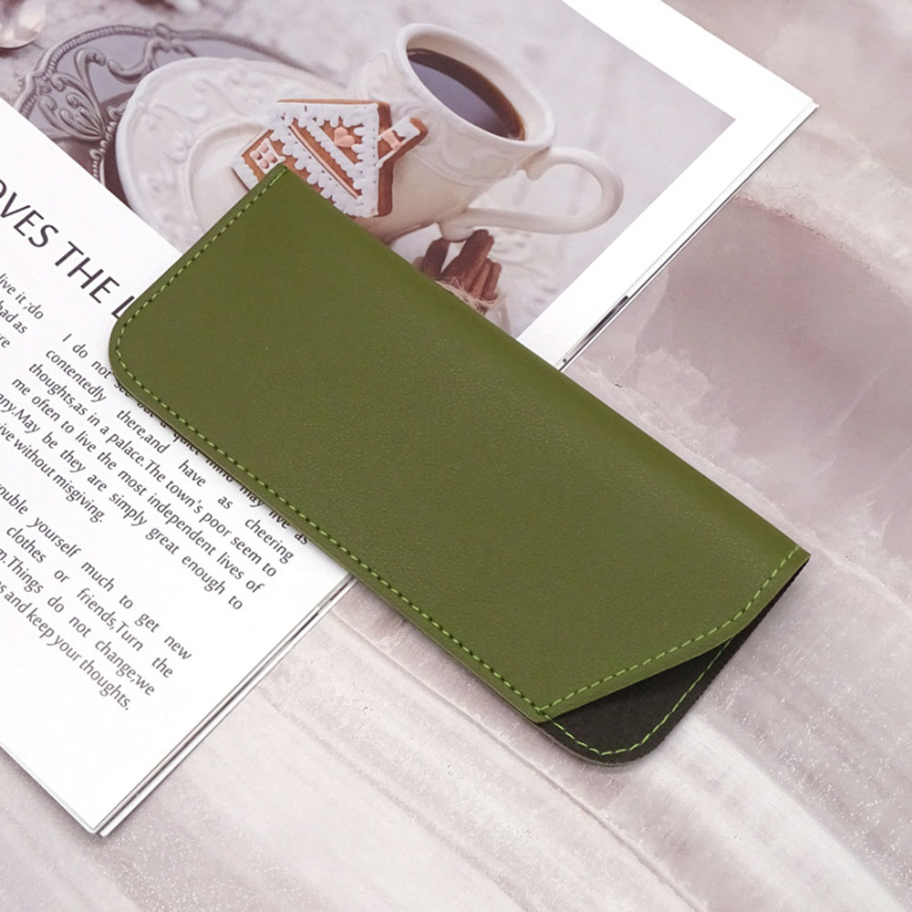 PU Leather Sunglasses Eyewear Case Car Eyeglass Cover Folding Soft Spectacle Bag Reading Glasses Organizer STORAG Box Wholesale