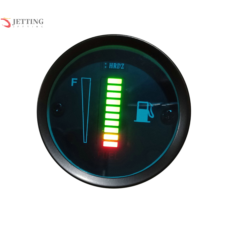 12V/24V Universal 52mm Car Motorcycle Fuel Level Meter Gauge 8 LED Light Display