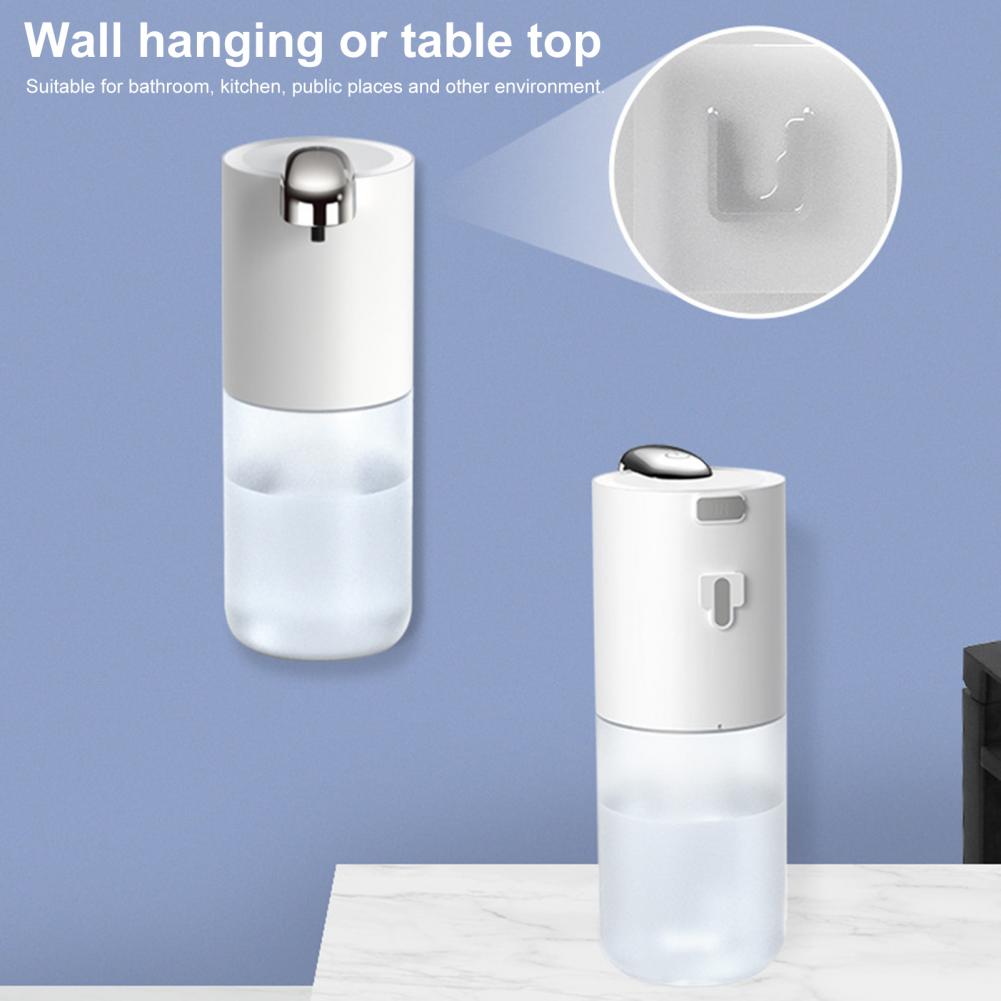 380ML Soap Dispenser Adjustable Automatic Foaming Soap Dispenser USB Rechargeable Hand Sanitizer Dispenser for Home