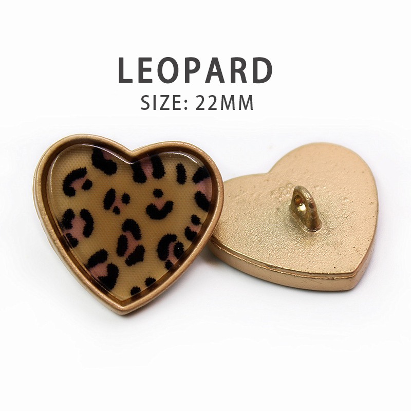 10pcs/Lot Handcraft Sewing for Needlework Metal Shank Buttons Heart Hand-sewn Buttons Shirt Diy Accessories Decoration