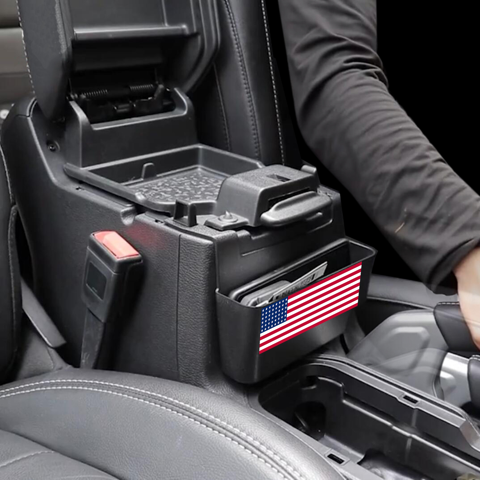 Car Center Console Armrest Storage Box Organizer Tray for Jeep Wrangler JL Gladiator JT 2018-2023 Stowing Tidying Accessories