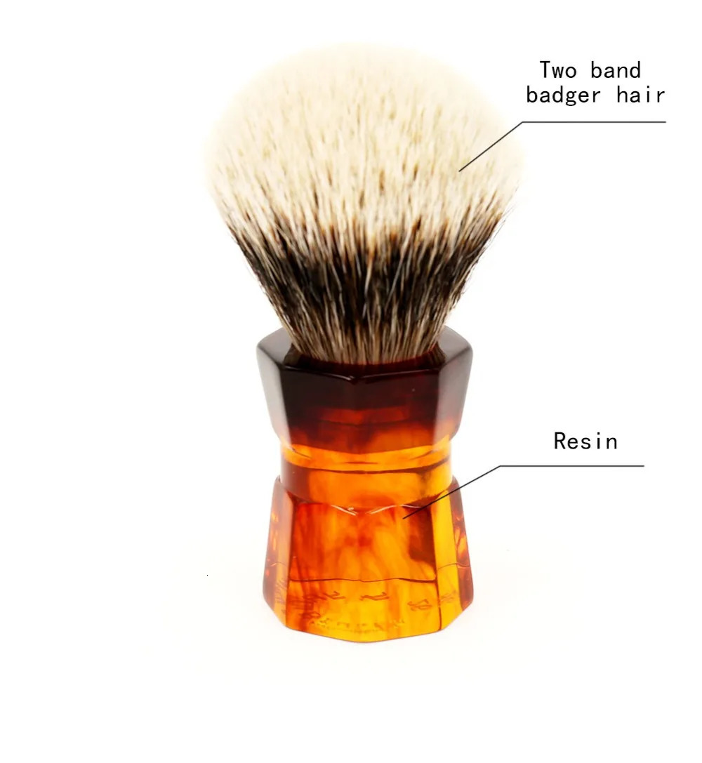 Yaqi 26mm Moka Express Two Band Badger Hair Mens Beard Shaving Brush 240624