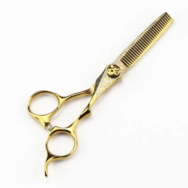 Professional 6 '' Damascus Scissor Gem Upscale Hair Scissors Cutting Barber Tools Haircut Thinning Shears Hairdresser Scissors