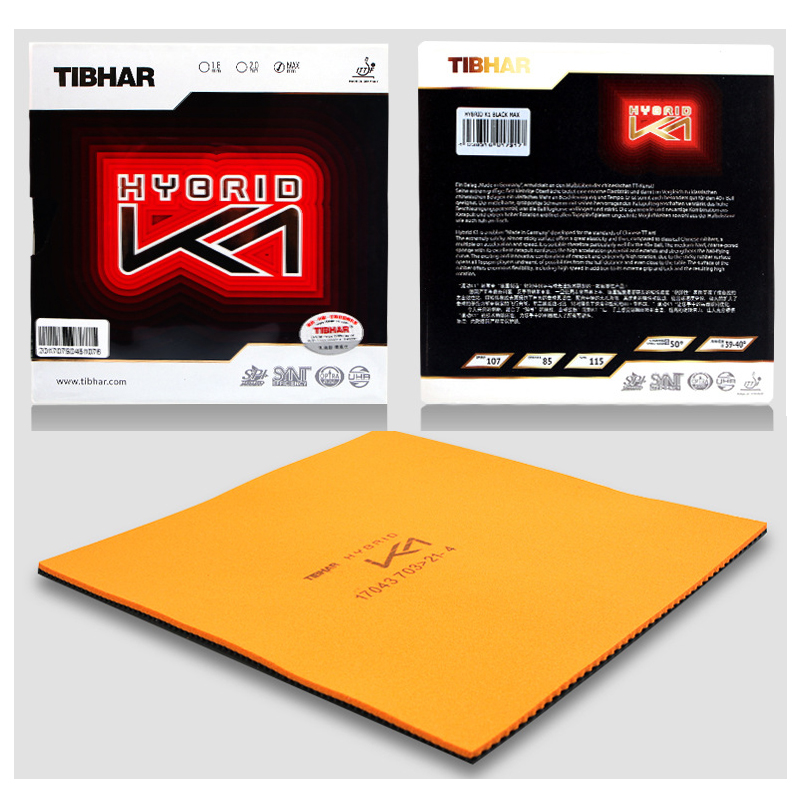 Original Tibhar Hybrid K1 Pro Plus K2 Pro K3 Table Tennis Rubber Sticky Ping Pong Rubber with Internal Energy Sponge