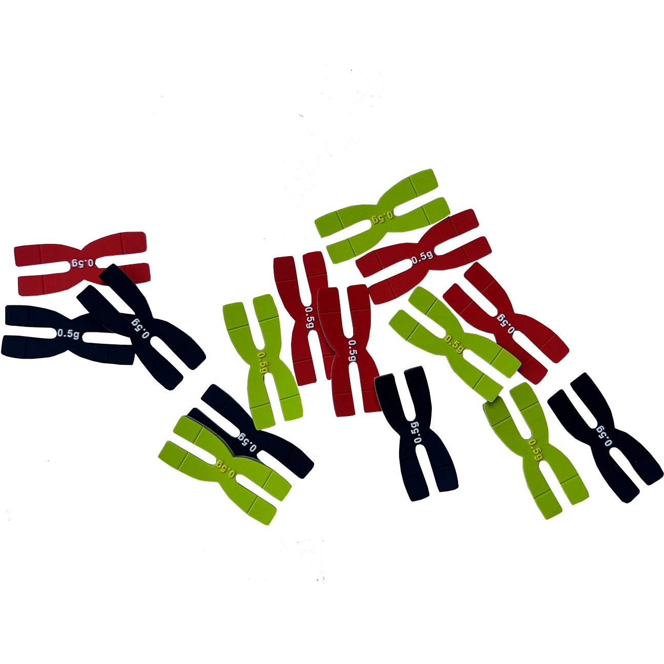 6Pcs ZARSIA 3g Tennis Racket Weight and Balance Strips Racquet Balancer Tape H-Shaped 3g Silicone Balance Bar Badminton