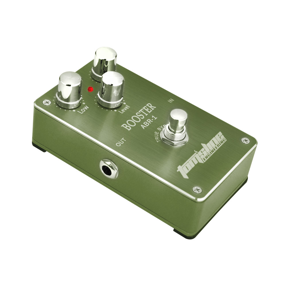 AROMA ABR-1 Booster Guitar Pedal Adjustable Treble and Bass Range +-14dB Electric Guitar Effect Pedal Ture Bypass Guitar Parts