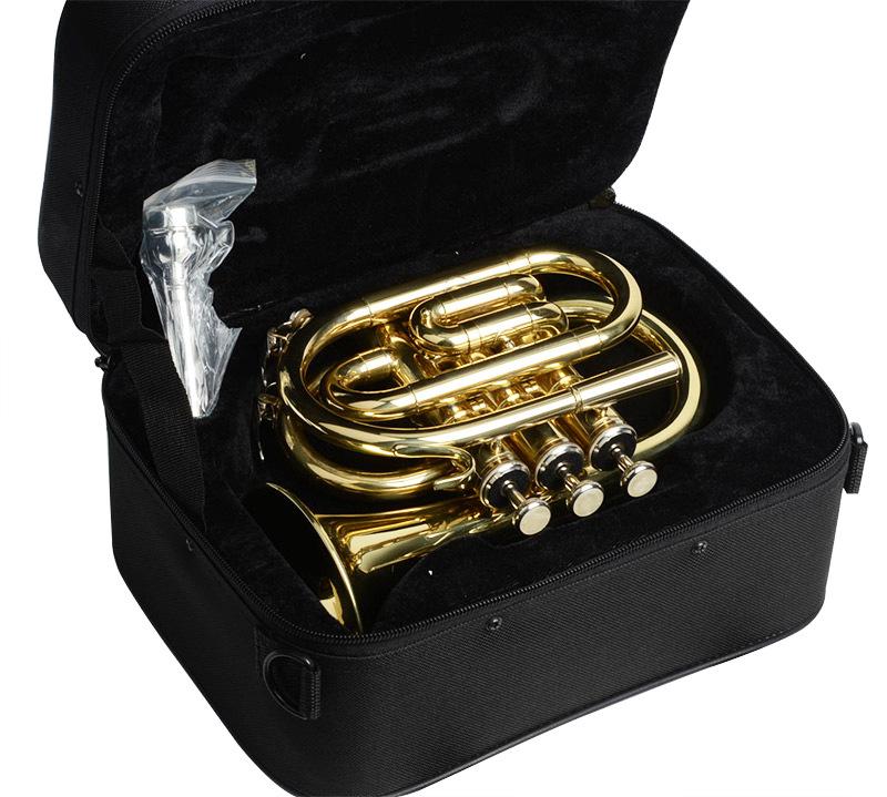 Palm Trumpet Bb Key Pocket Mini Trumpet Three Key Cornet Stage Performance Professional Musical Instrument Trumpet