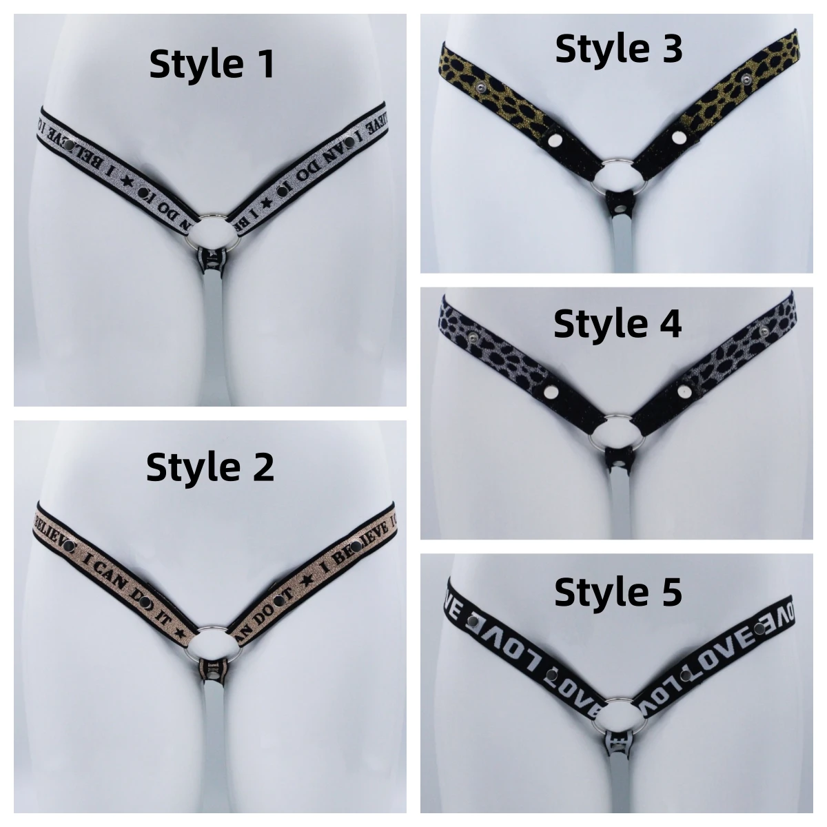 New Male Chastity Device Accessories Belt Leopard / Letters Anti-fall Off Fixed Penis Cage Male Sexy Toys Adult Erotic Products