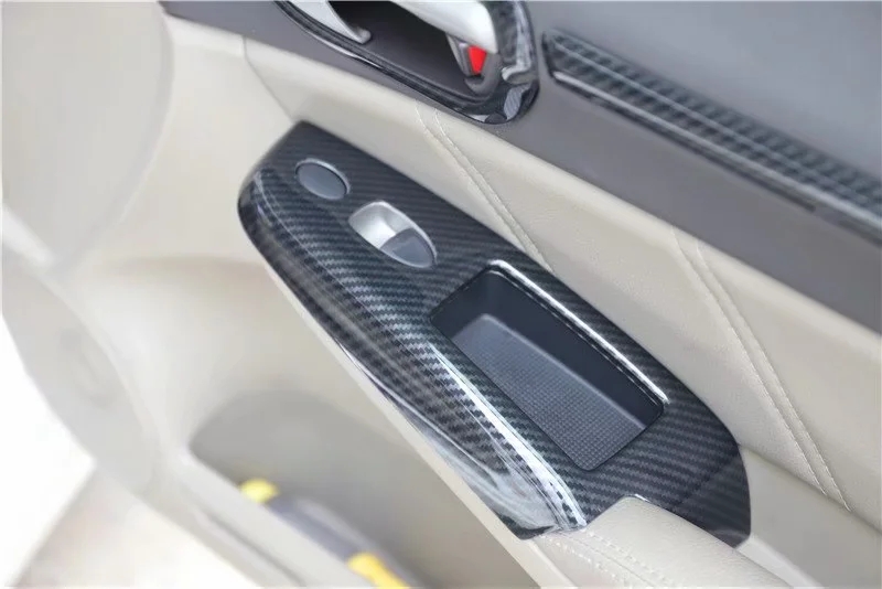 For Honda Civic 8th Gen 2006-2011 Accessories Car Door Armrest Window Lift Switch Cover Trim Interior Auto Styling Moldings 4Pcs