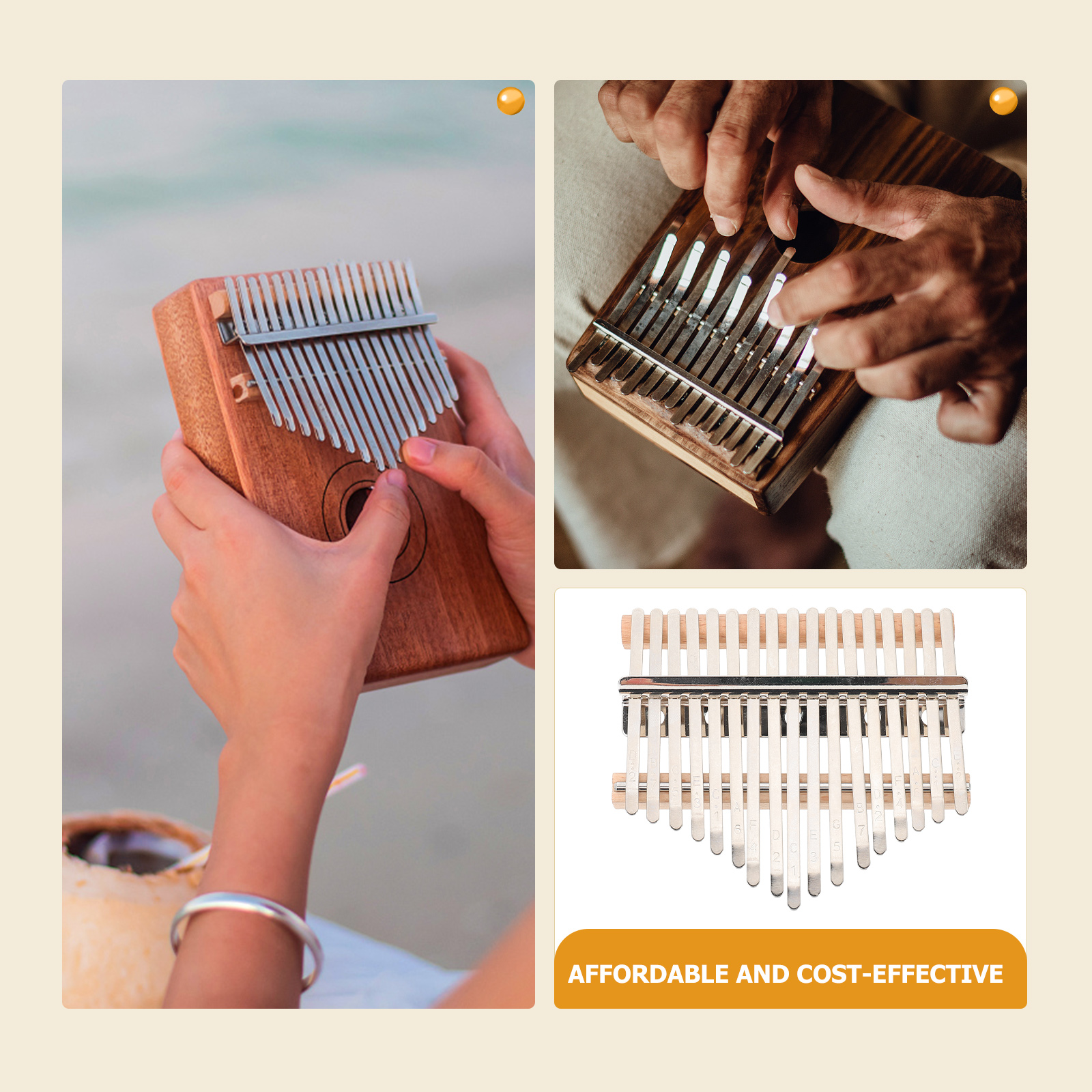 1 Set Premium Piano Bridge Xylophone Bridge Kalimba DIY Kalimba Accessory Kit