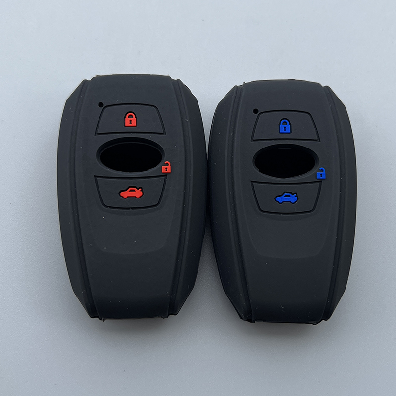 ZAD-Funda de goma de silicona para llave de coche, carcasa para subaru Legacy impreza forester xv trezia BRZ levorg outback, 3 botones