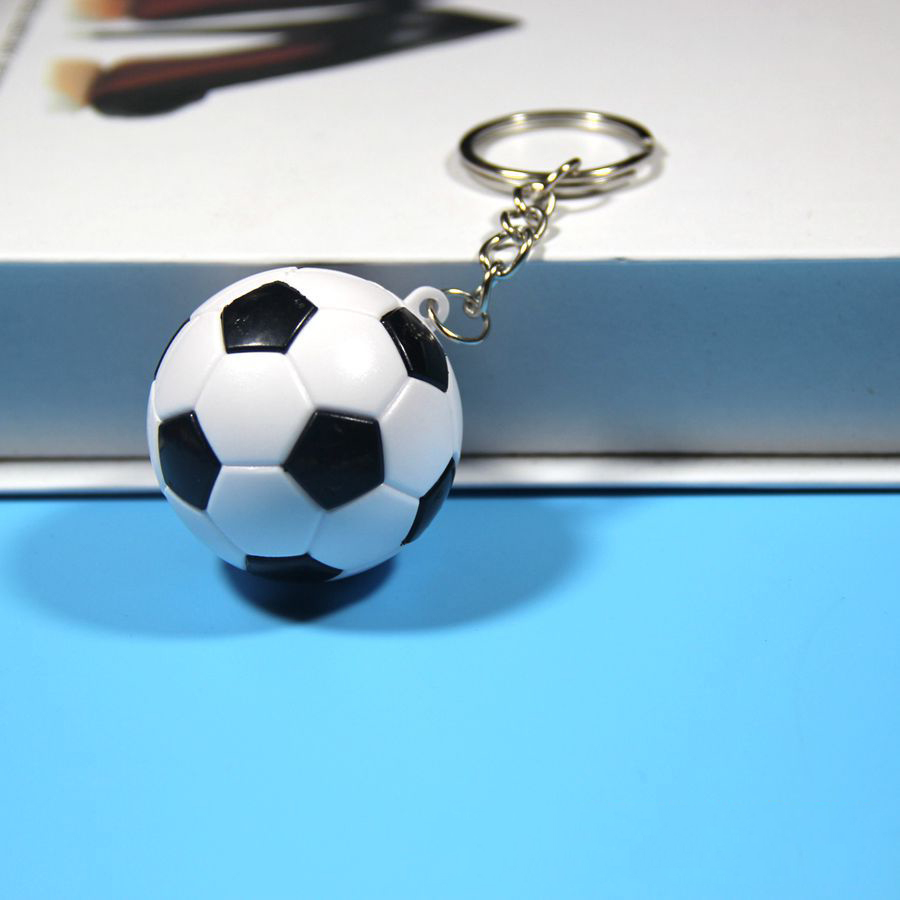 FIMAODZ Sports Football Keychain Colorful Soccer Ball Club Bag Pendant Souvenirs Key Chain Holder for Men Women Gift