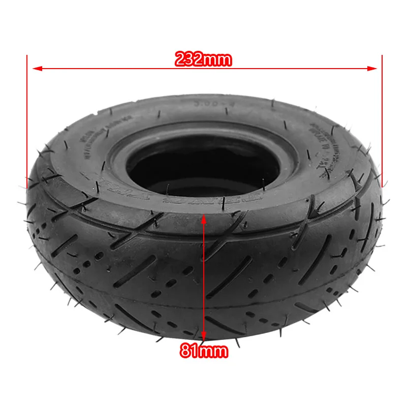 Scooter Tyre Tube 3.00-4 Tire Wheels Fits Mini 2 Stroke Quad ATV Motor Bike Parts (10''x3'', 260x85) For Razor Pocket E300 E325