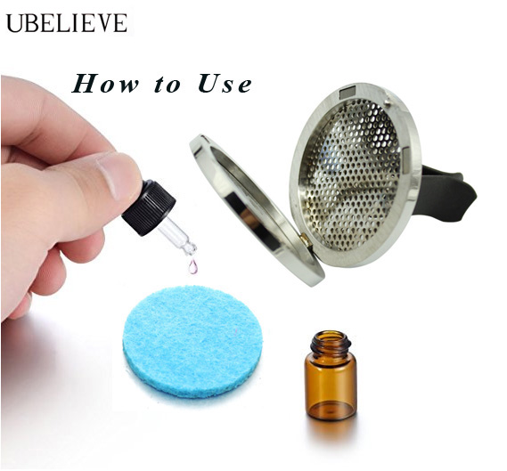 Sunflower Essential Oil Car Vent Clip Diffuser Locket Magnet Aromatherapy Car Diffuser Clip With Free Pads Car Freshener Clip