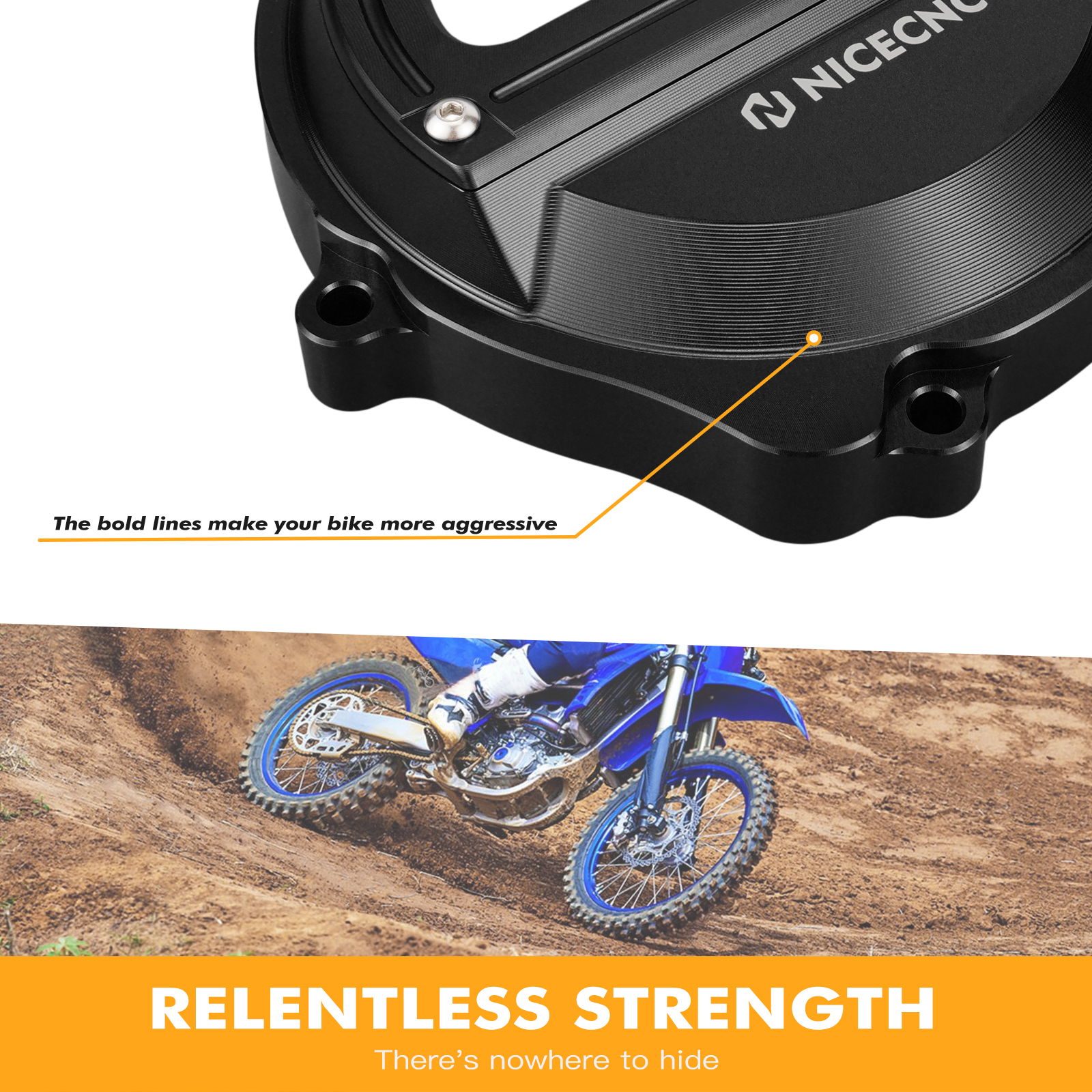 For Yamaha YZ85 2002-2023 NiceCNC Motorcycle Clutch Case Cover Protector For Yamaha YZ65 18-23 Hour Meter Bracket Mount Guard