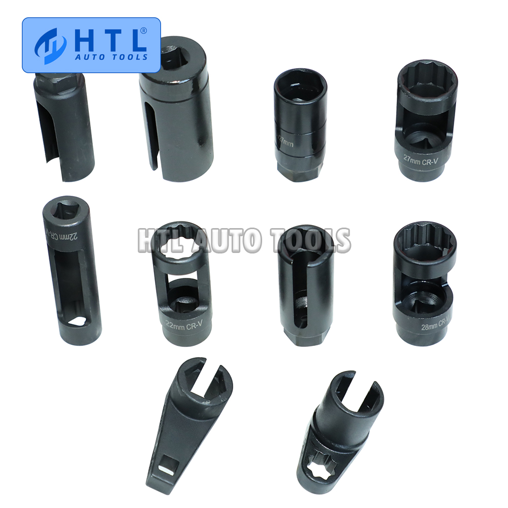 10pcs Sensor & Sending Unit Socket Set Oxygen Sensor Socket Hand Tool Set