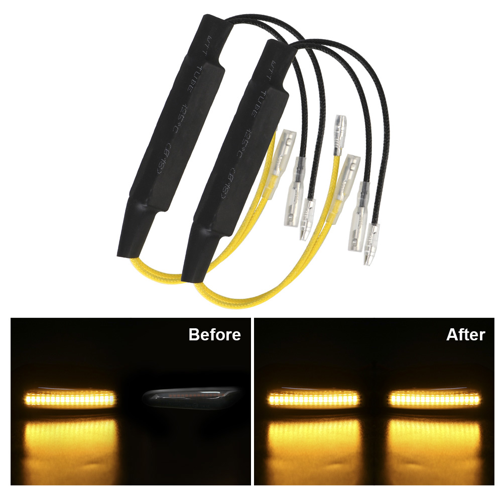 12V Motorcycle Turn Signal Lights Flashing Indicator Taillights Error Free Side Marker Brake Lamps Dirt Pit Bike Accessories