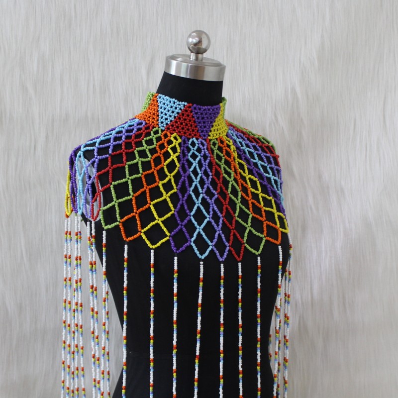 Dudo Shoulder Necklace Black Bridal Jewelry Set Big Tribal Ethnic Bib Women Jewellery Set 2019 Bohemian African Nigerian Style
