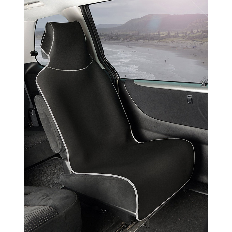 Black Premium Universal Fit Waterproof Stain Resistant Car Seat Cover Neoprene Non-Slip Bucket Seat Dog Kid Car Seat Protector