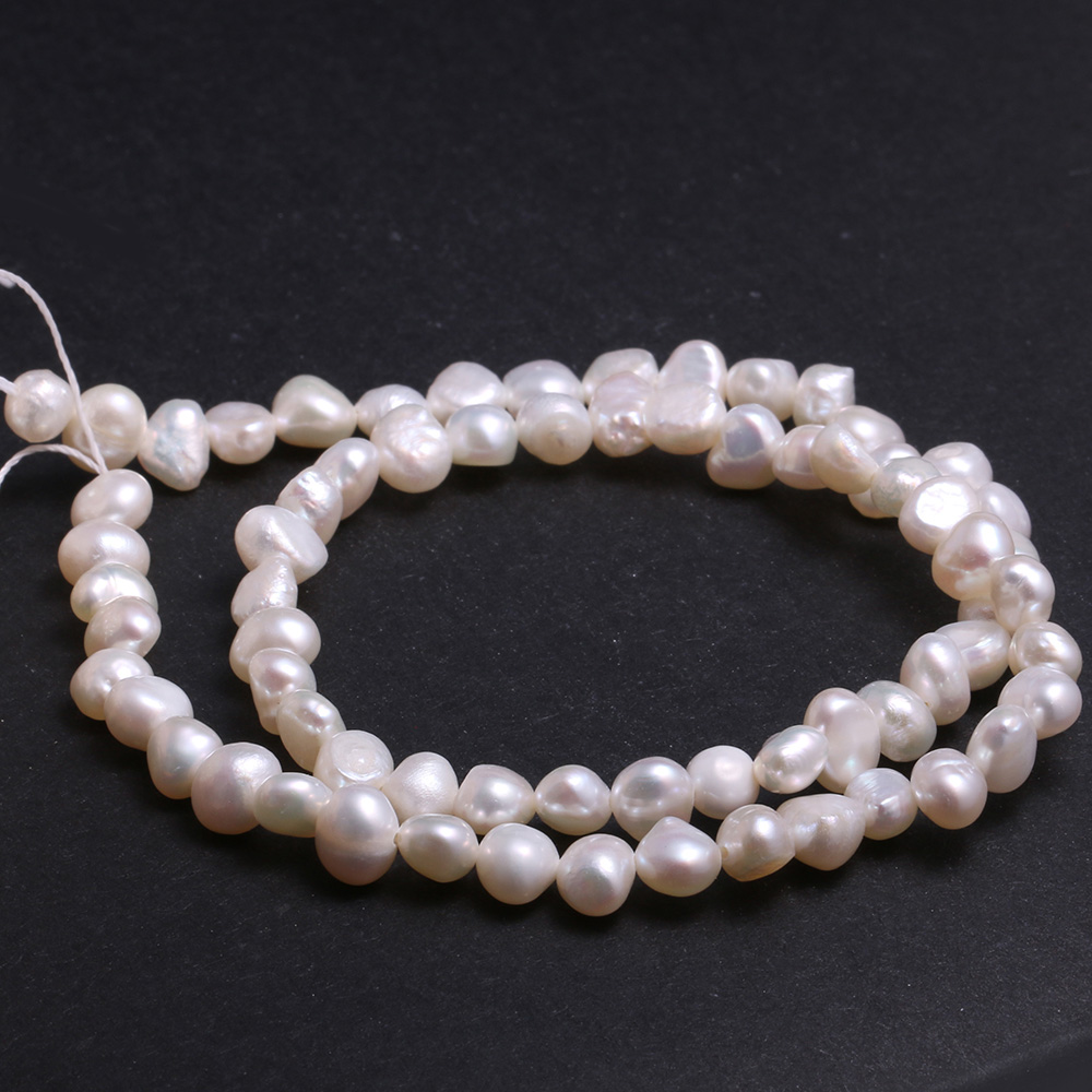 100% Natural Freshwater Pearl Baroque Pink White Rice Beads for Jewelry Making Irregular Beads DIY Earrings Bracelet Necklace