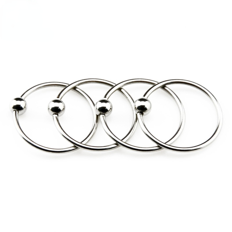 10pcs/Set Surgical Steel Large Size Captive Beads Lip Rings BCR Nipple Eyebrow Tragus Ear Hoop Earrings Piercing Body Jewelry