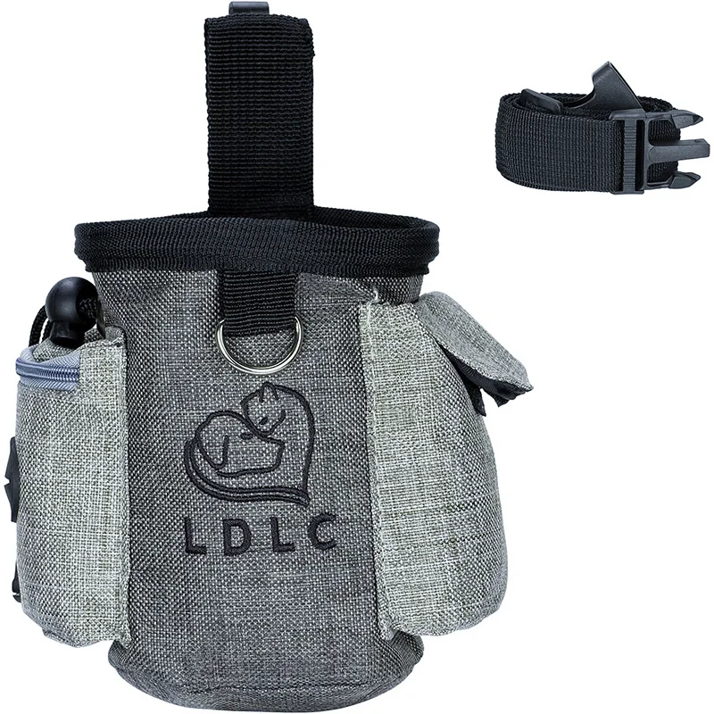 Durable Dog Treat Pouch Adjustable Waistband Waterproof Pet Traning Bag For Leash Toys Kibble Food Small To Large Dogs
