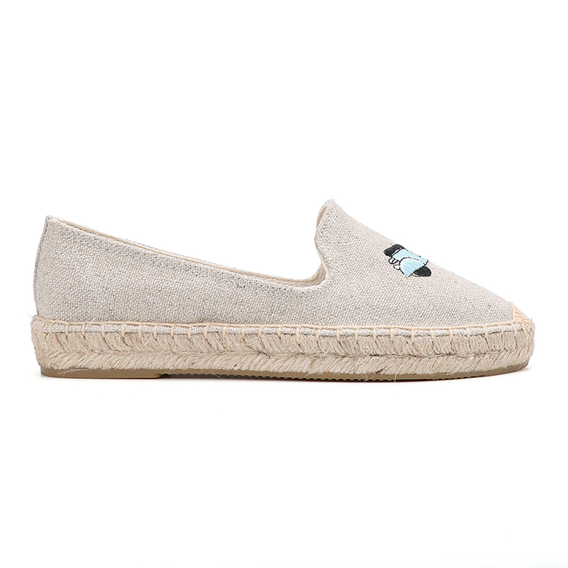 2021 Casual Round Toe Hemp Sapatos Zapatillas Mujer Tienda Soludos Womens Espadrilles Flat Shoes Size Women's Ladies Streetcar