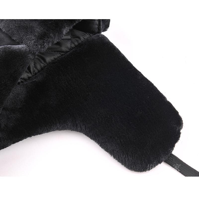 Bomber Hat Winter Hats For Men Women Warm Fur Velvet Cold Cap Bone Male Ear Protect Snow Russian Hat Ear Flap